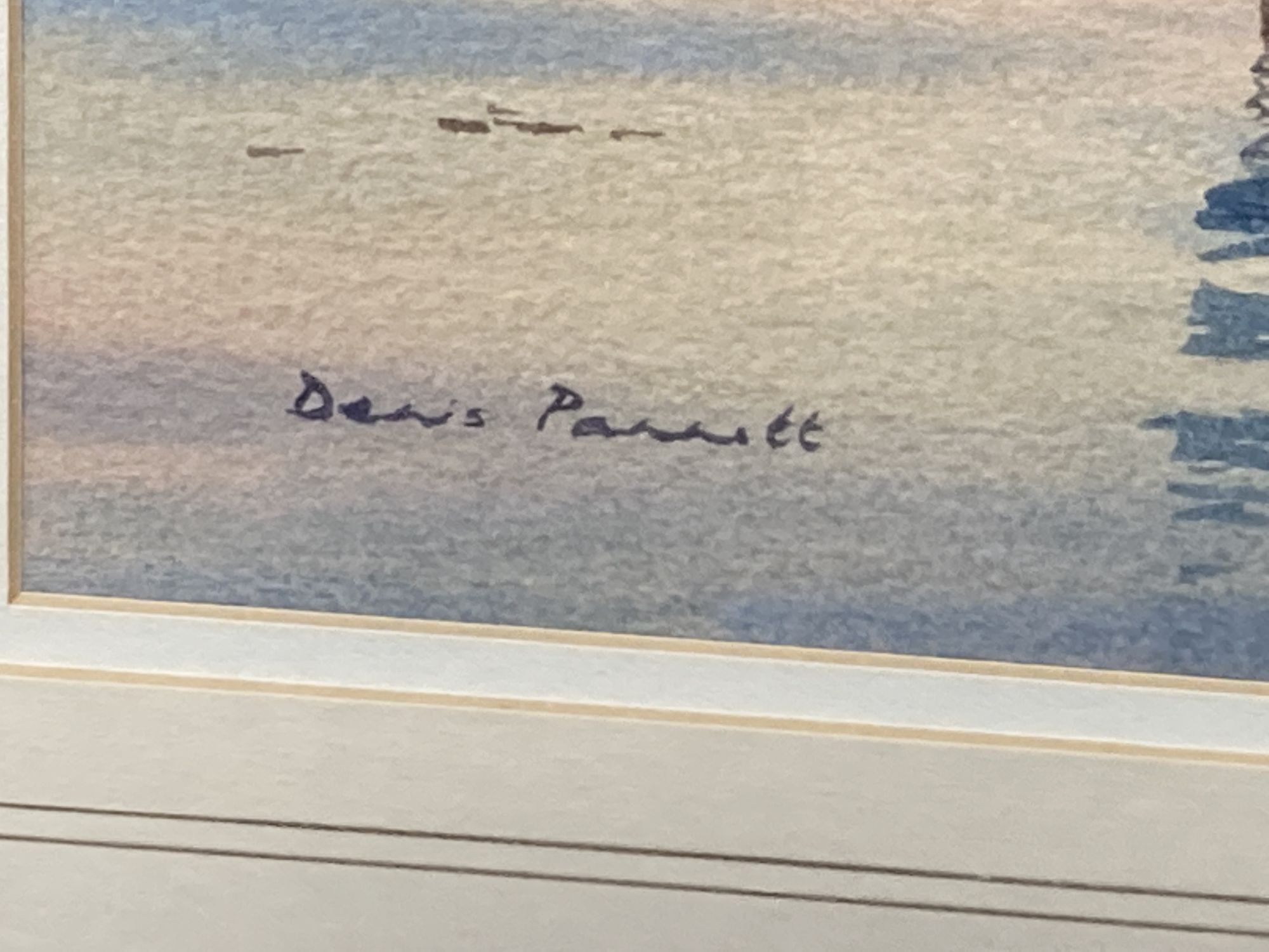 Denis Pannett (1939-), watercolour, Littlehampton Lights, signed, 23 x 34cm.